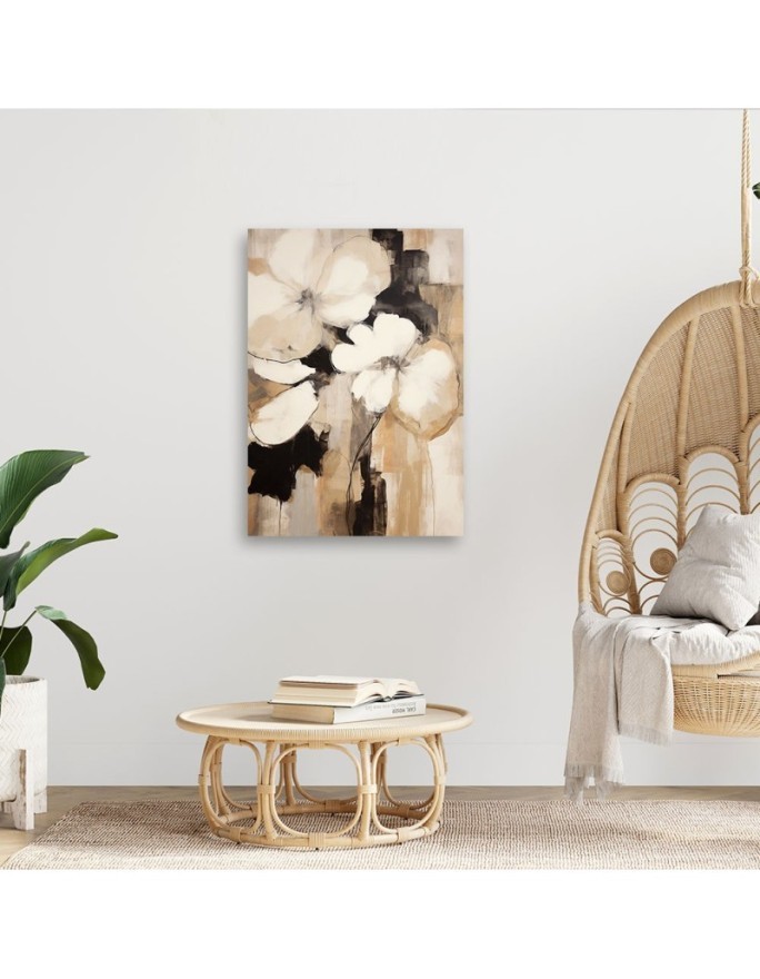 Canvas print for the wall - Boho flowers | FEEBY