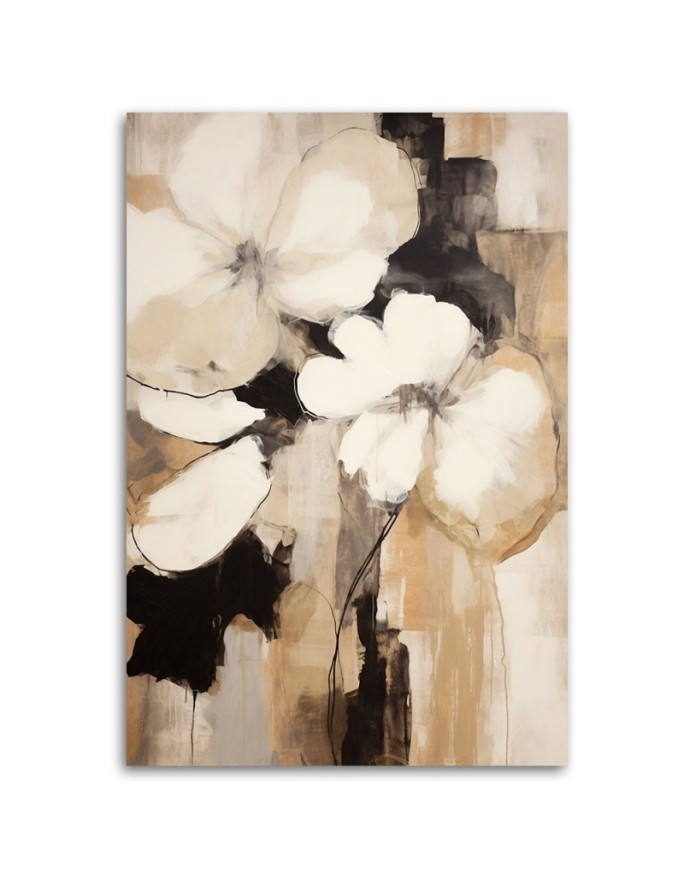 Canvas print for the wall - Boho flowers | FEEBY