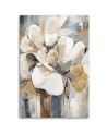 Modern painting for wall - Beige flowers | FEEBY