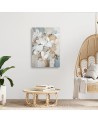 Picture for living room and bedroom - Beige painted flowers | FEEBY
