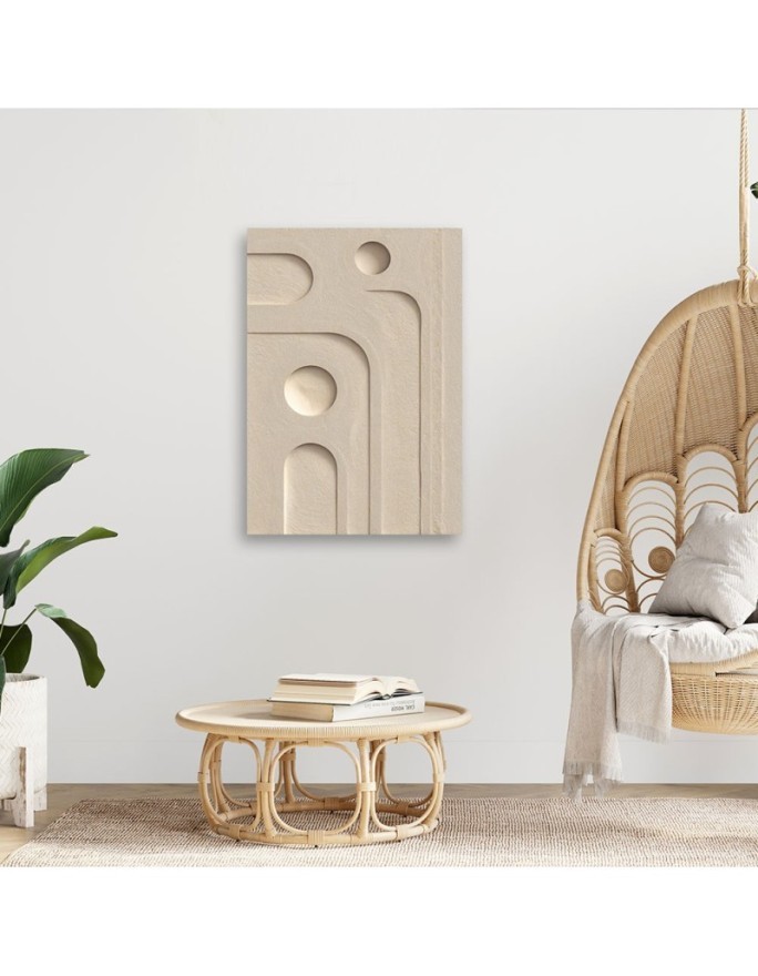 Wall painting for living room - Geometric forms | FEEBY
