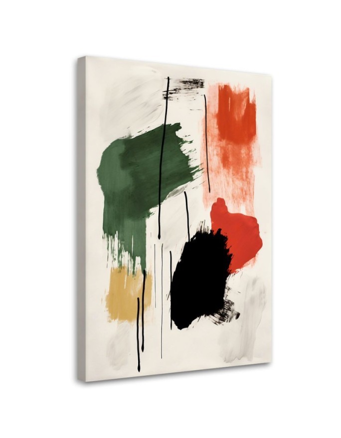 Bedroom wall painting - Abstract colour composition | FEEBY