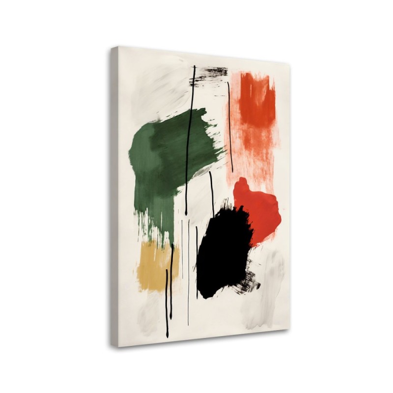 Bedroom wall painting - Abstract colour composition | FEEBY
