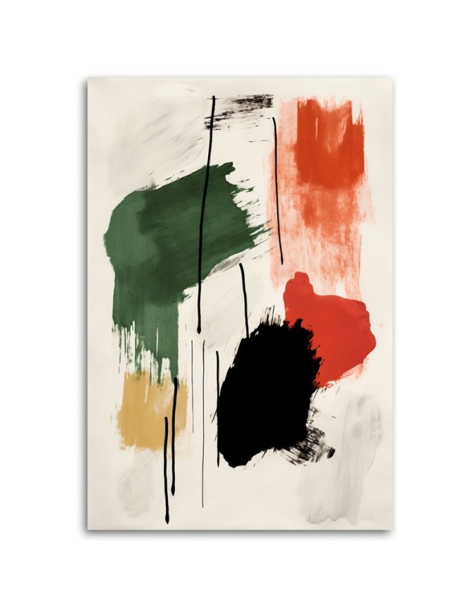 Bedroom wall painting - Abstract colour composition | FEEBY