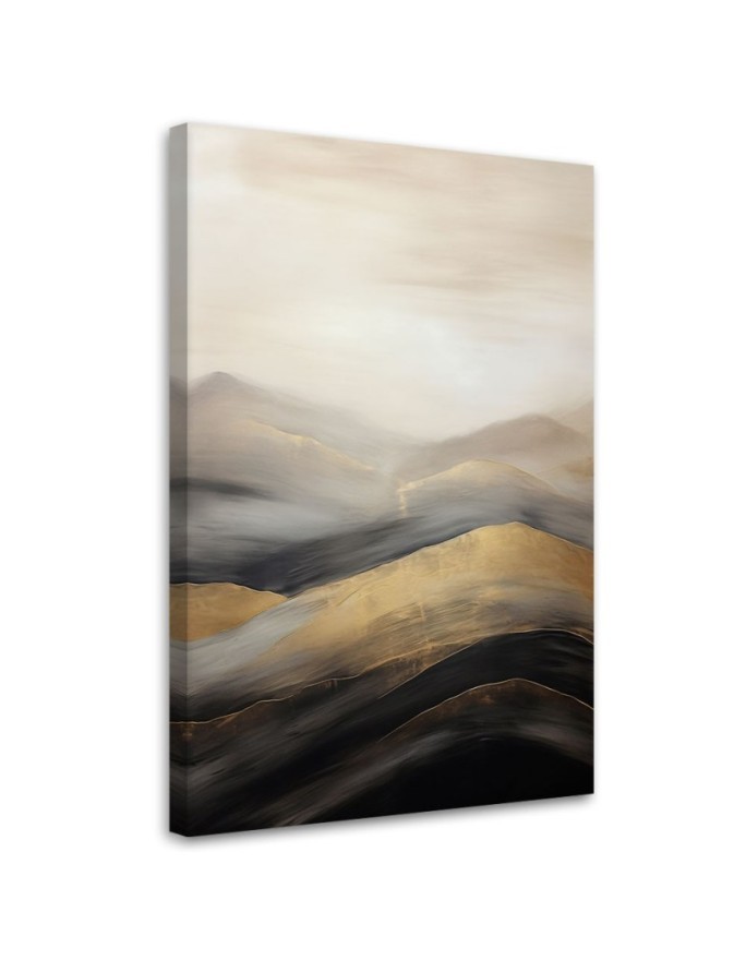 Canvas print - Beige boho mountains | FEEBY