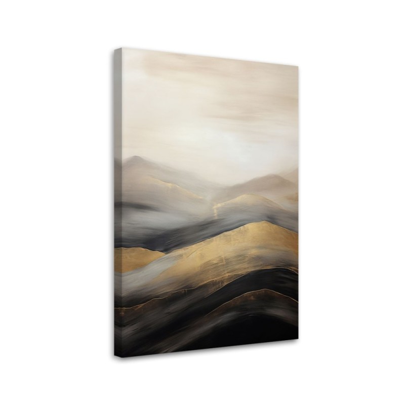 Canvas print - Beige boho mountains | FEEBY