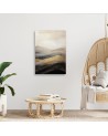 Canvas print - Beige boho mountains | FEEBY