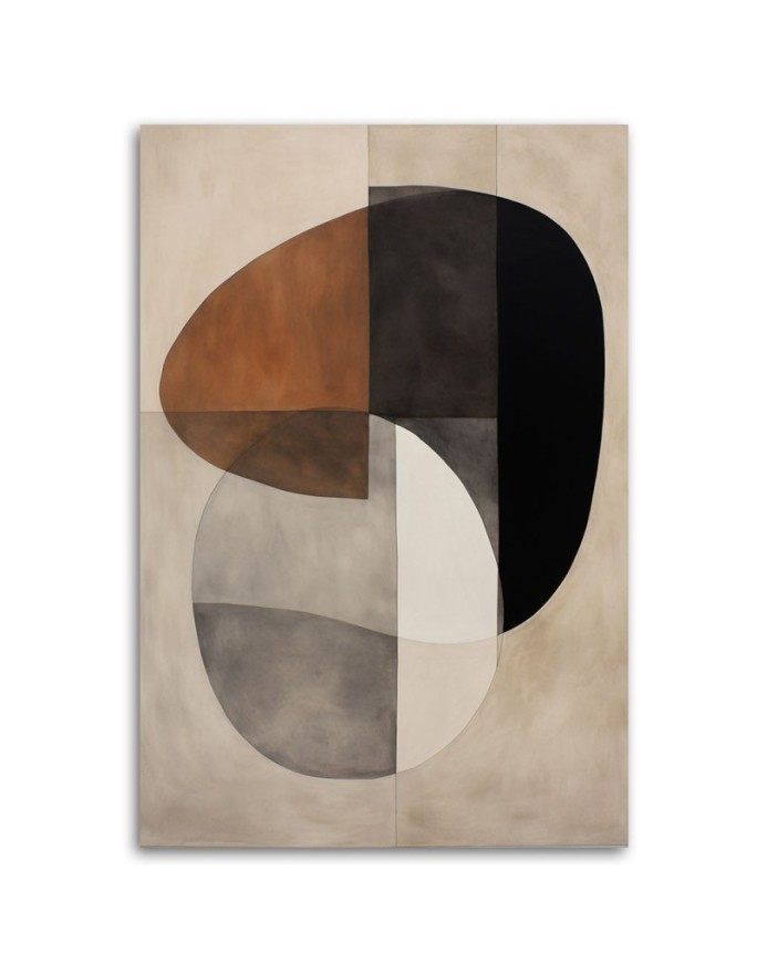 Decorative painting on canvas - Abstract shapes | FEEBY