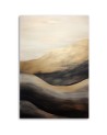 Canvas print for the bedroom - Golden waves | FEEBY