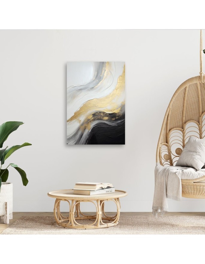 Canvas print for living room - Abstract marble | FEEBY