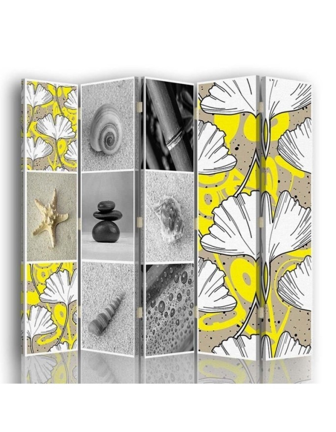 Multipart screen - Ginkgo and shells | FEEBY
