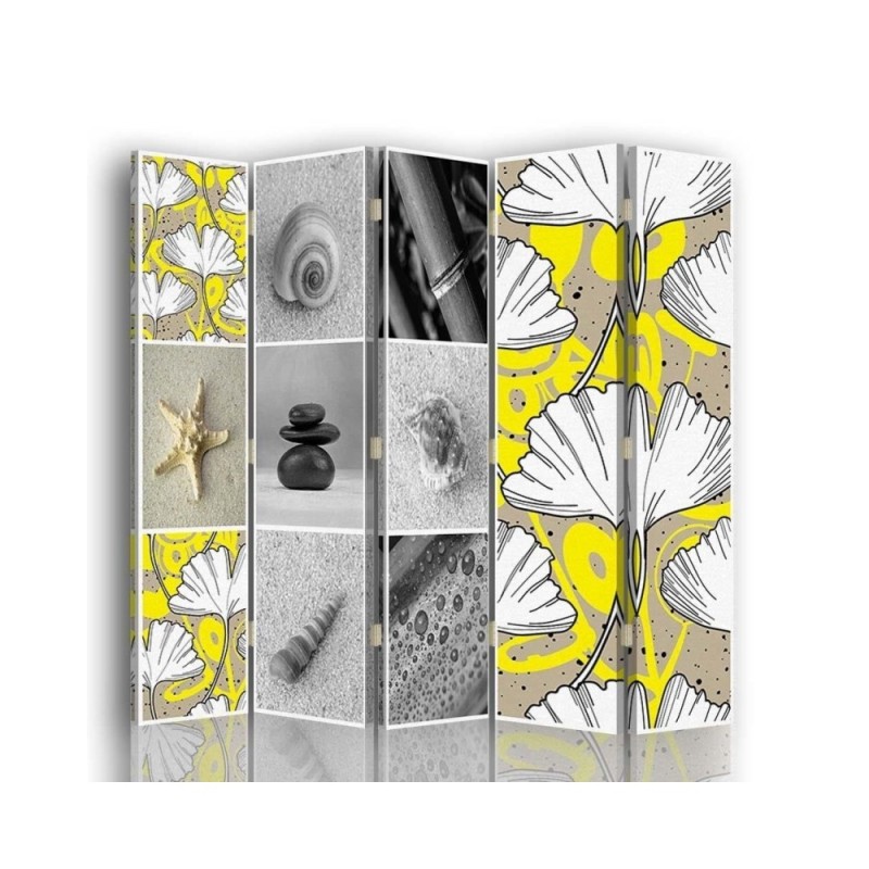 Multipart screen - Ginkgo and shells | FEEBY