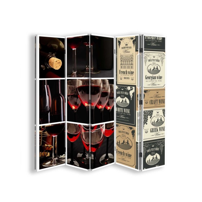 Bathroom divider - Variations on a theme of wine | FEEBY