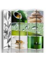 Practical screen - Zen composition with green leaf | FEEBY