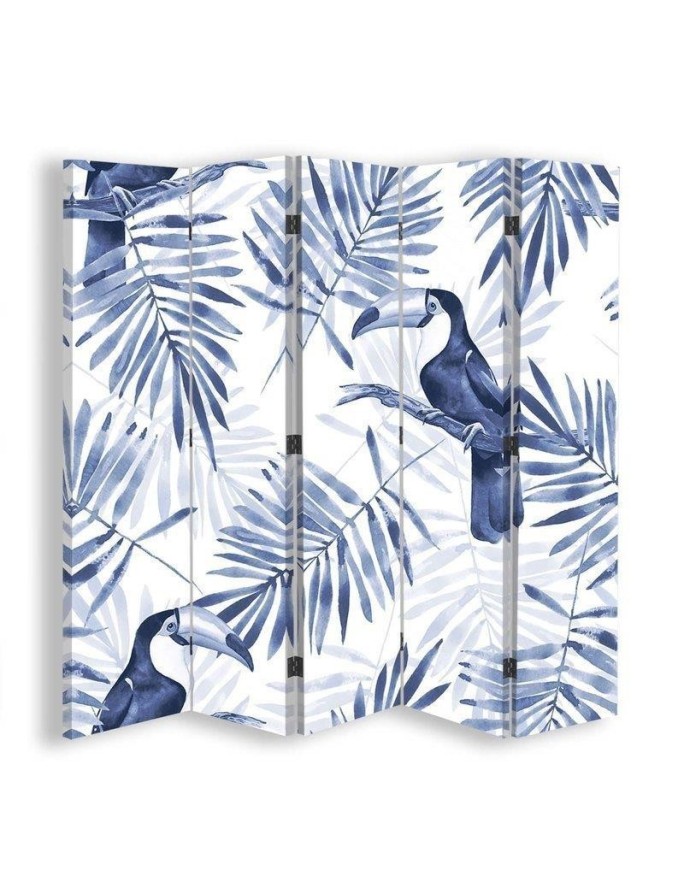 Practical room divider - Blue toucans | FEEBY
