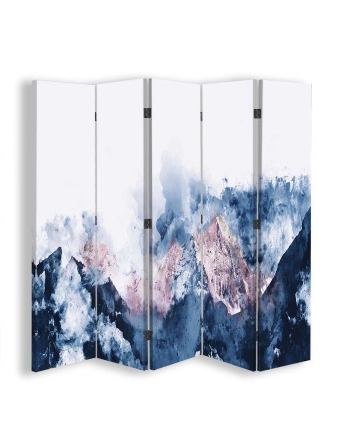 Decorative screen - Snowy peaks in clouds | FEEBY