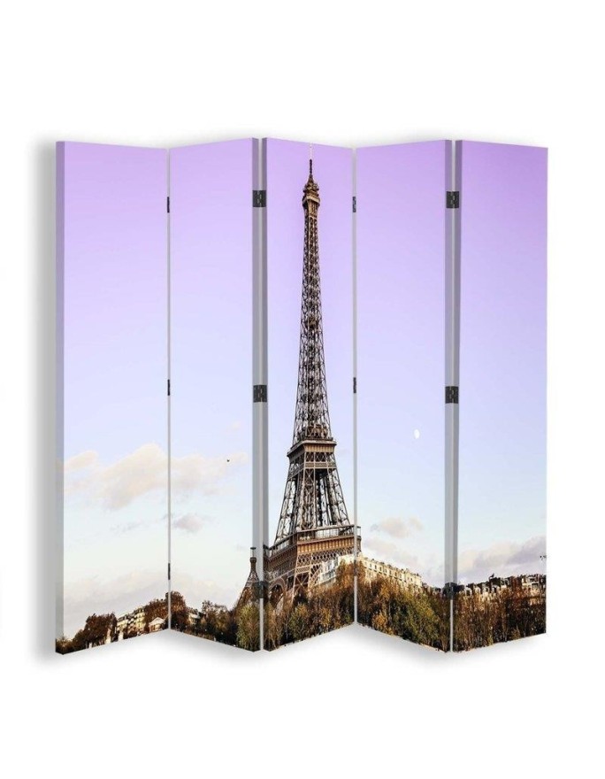Double-sided room divider - Eiffel Tower against the sky | FEEBY