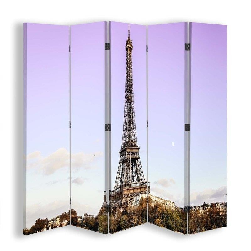 Double-sided room divider - Eiffel Tower against the sky | FEEBY