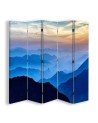 Decorative screen - Mountain peaks in the mist | FEEBY