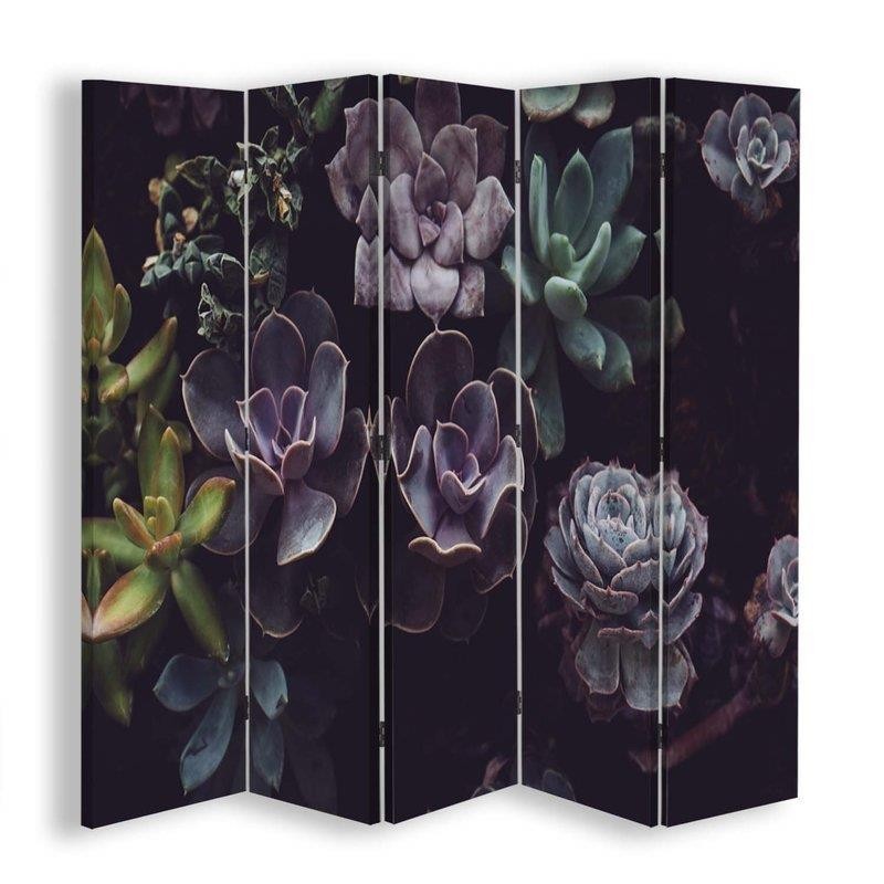 Decorative wall screen - Succulents in muted tones | FEEBY