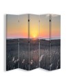 Decorative screen - Sunset over a meadow | FEEBY