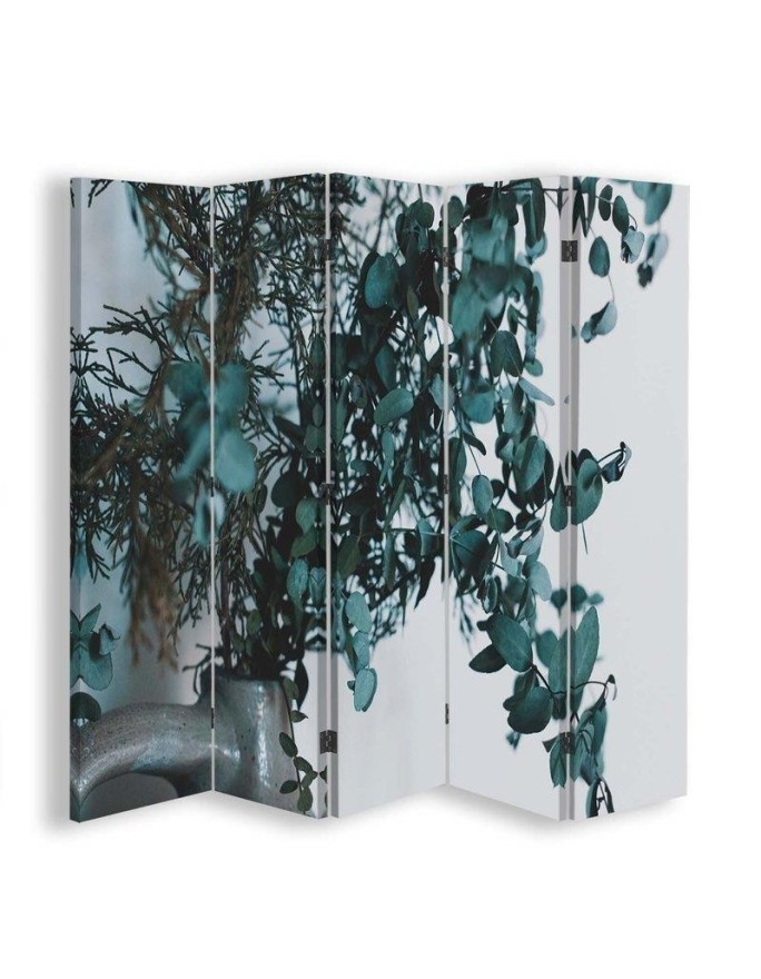 Decorative partition screen - Green plant in a vase | FEEBY