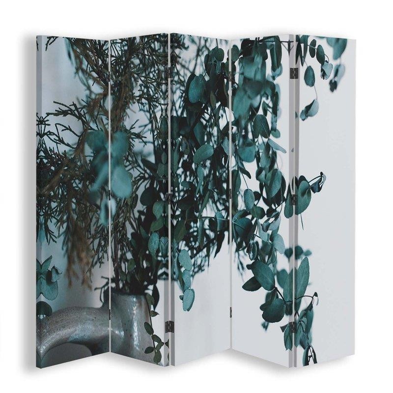 Decorative partition screen - Green plant in a vase | FEEBY