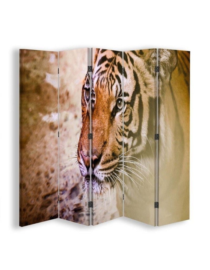 Room divider - Portrait of a tiger | FEEBY