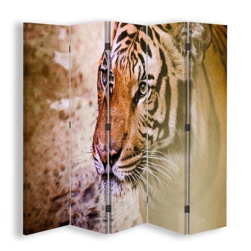 Room divider - Portrait of a tiger | FEEBY
