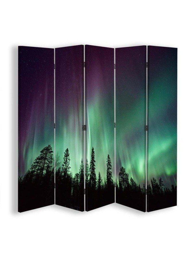 Rotating screen - Aurora above the forest | FEEBY