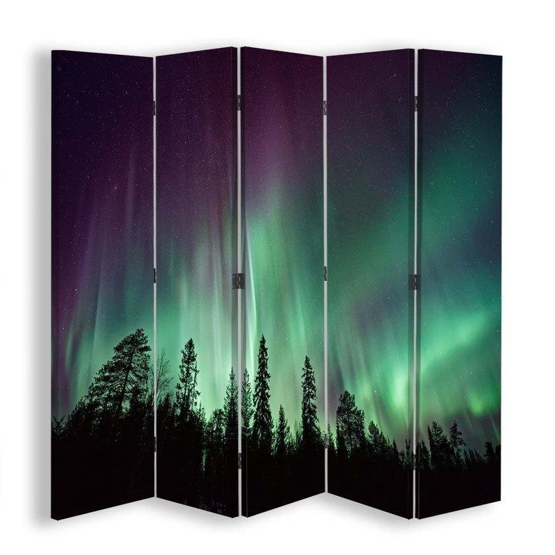 Rotating screen - Aurora above the forest | FEEBY