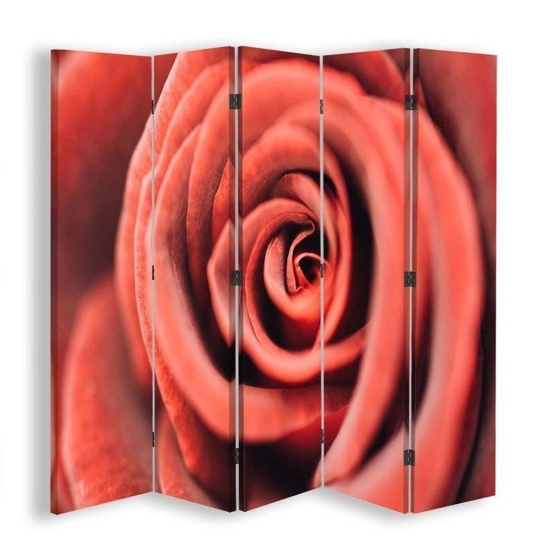 Room divider screen - Rose flower in macro scale | FEEBY