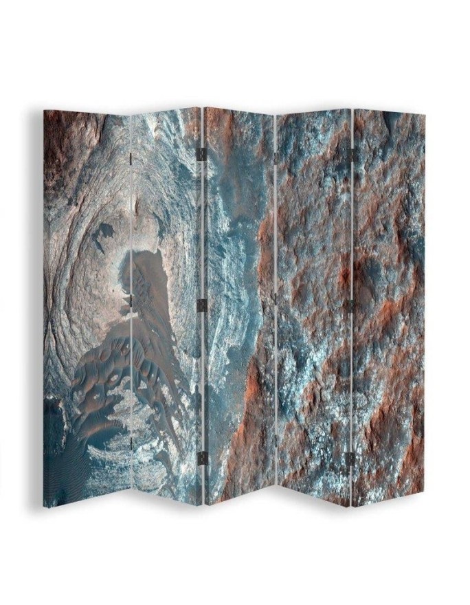 Double-sided screen - Abstract landscape from bird's eye view | FEEBY