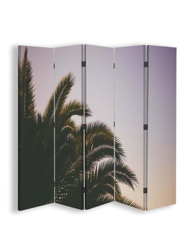 room divider - Palm tree on purple background | FEEBY