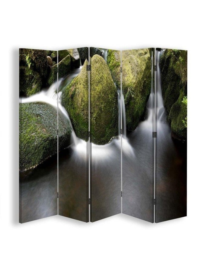 Double-sided room divider - Mountain stream | FEEBY