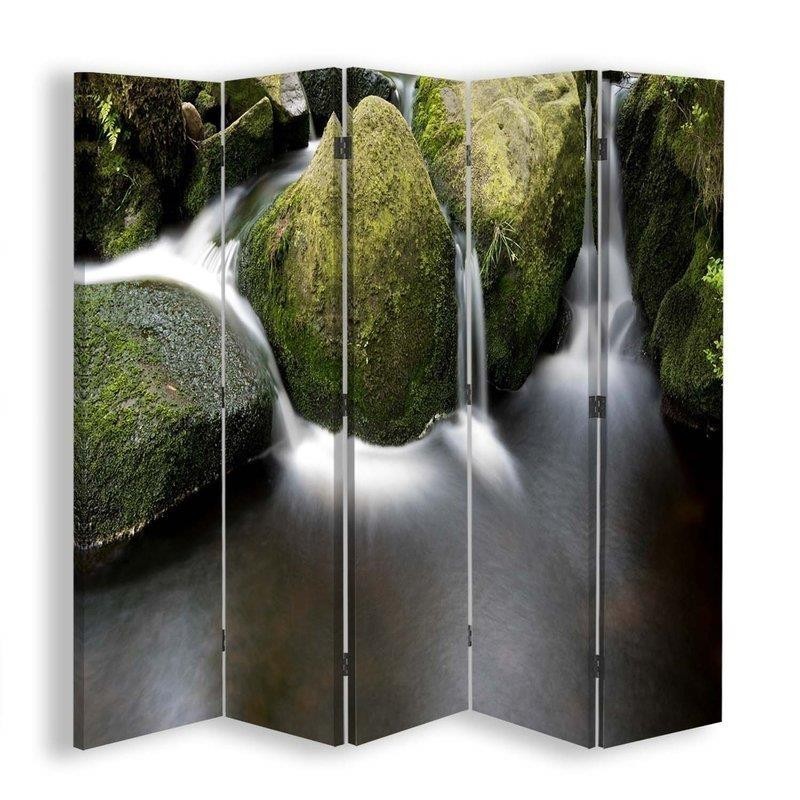 Double-sided room divider - Mountain stream | FEEBY