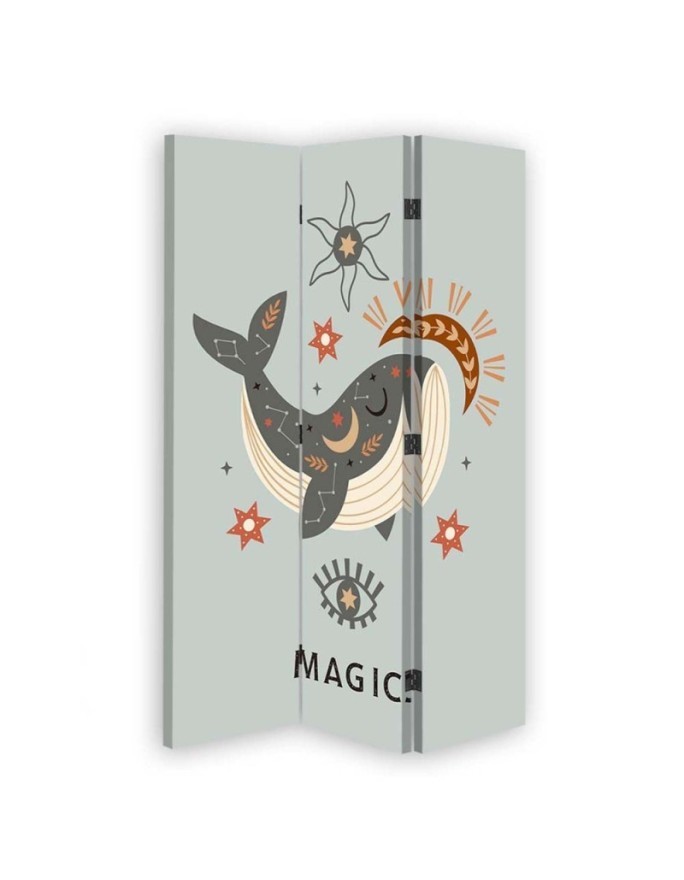 Children's room divider - Magic whale | FEEBY