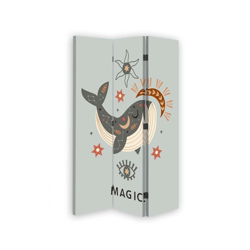 Children's room divider - Magic whale | FEEBY