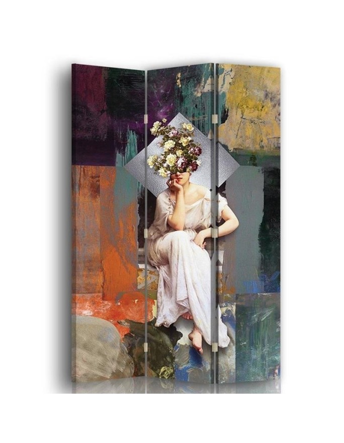 Practical room divider - Woman and bouquet on head | FEEBY