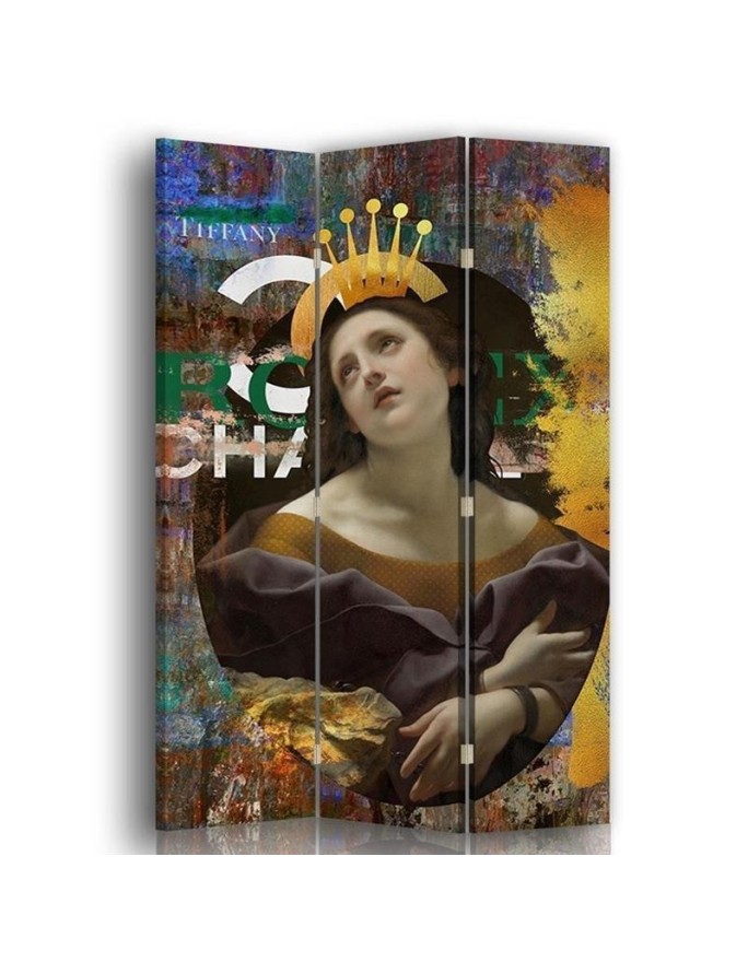Room divider - Portrait on a Chanel background | FEEBY
