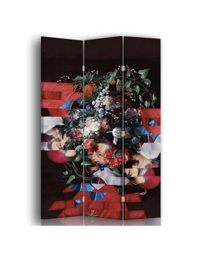 Decorative screen - Portrait, floral abstract | FEEBY