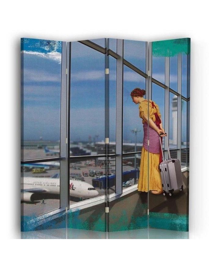room divider - Woman at the airport - Jose Luis Guerrero | FEEBY
