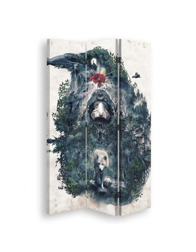 Living room divider - Magical forest in the form of a bird | FEEBY