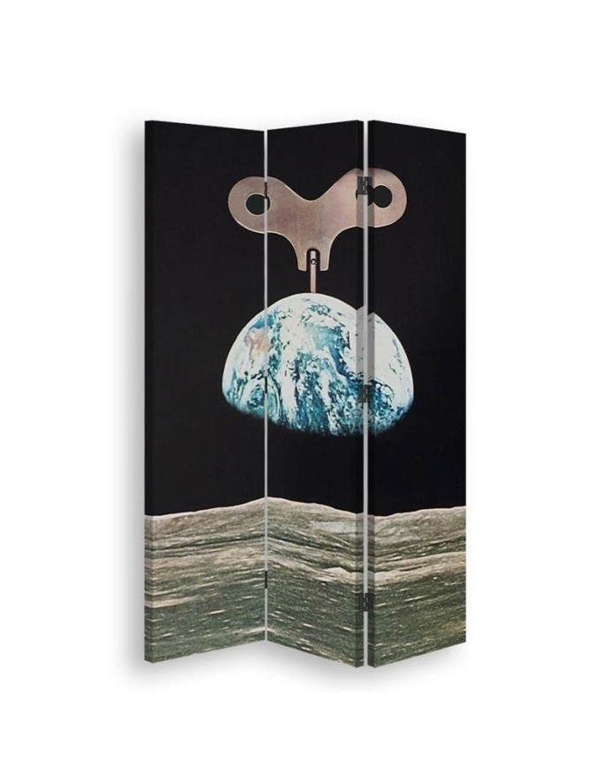 Double-sided folding screen - Planet earth as a music box | FEEBY