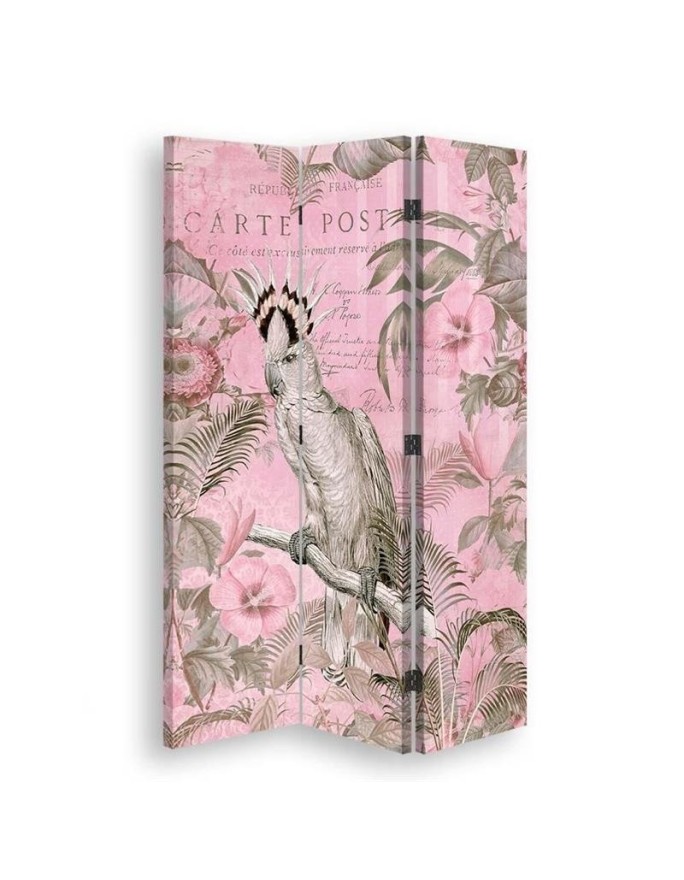 Double-sided screen - Pink cockatoo bird | FEEBY