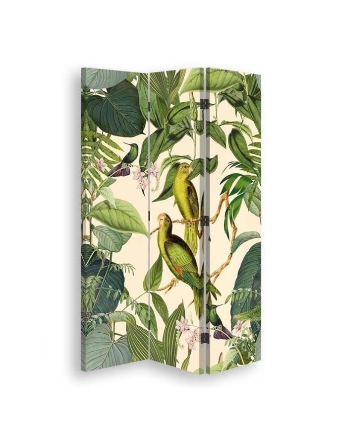 Bedroom divider - Tropical jungle birds | FEEBY