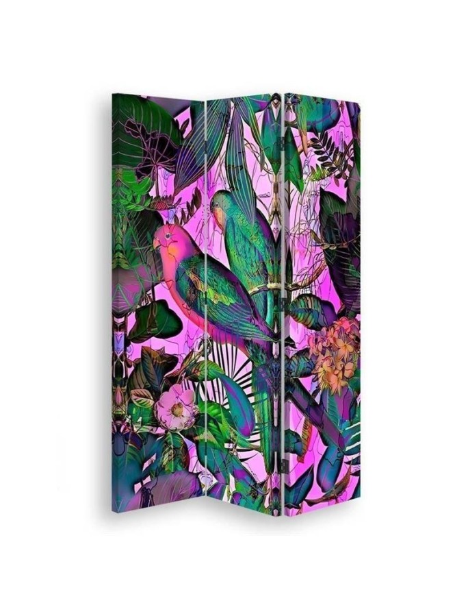 Room divider - Tropical coloured birds | FEEBY