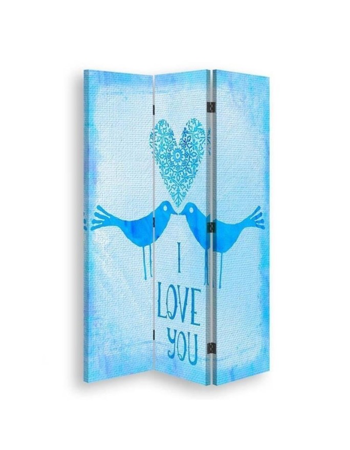 Double-sided screen - Two birds against a blue background | FEEBY