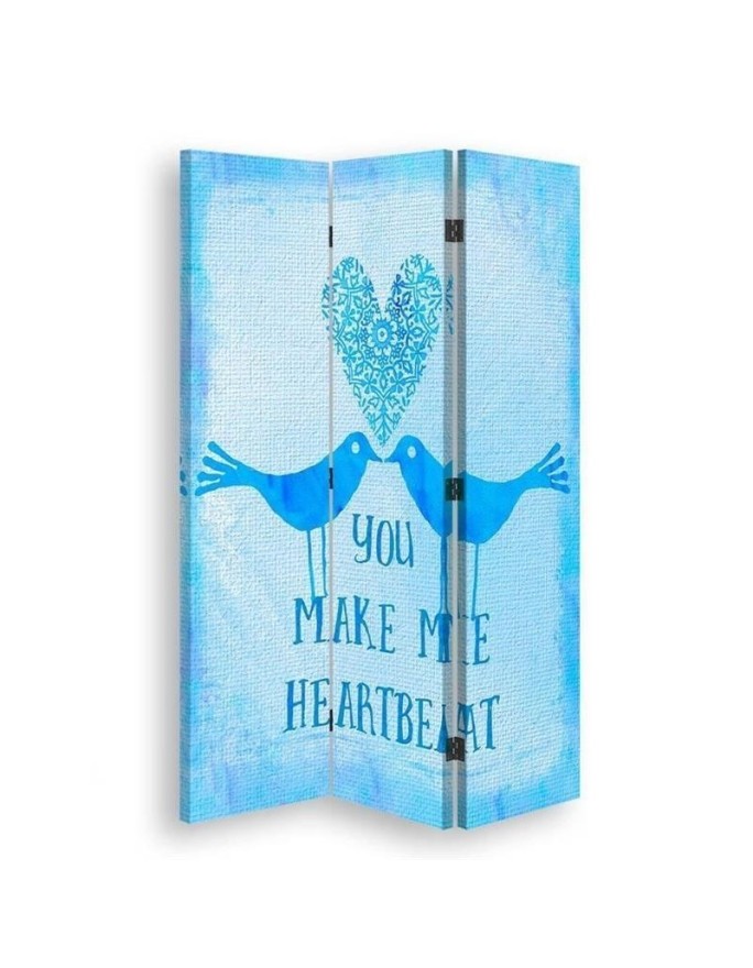 Multipart screen - Two birds on blue background | FEEBY