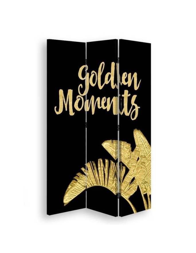 Multipart screen - Gold lettering and leaves | FEEBY